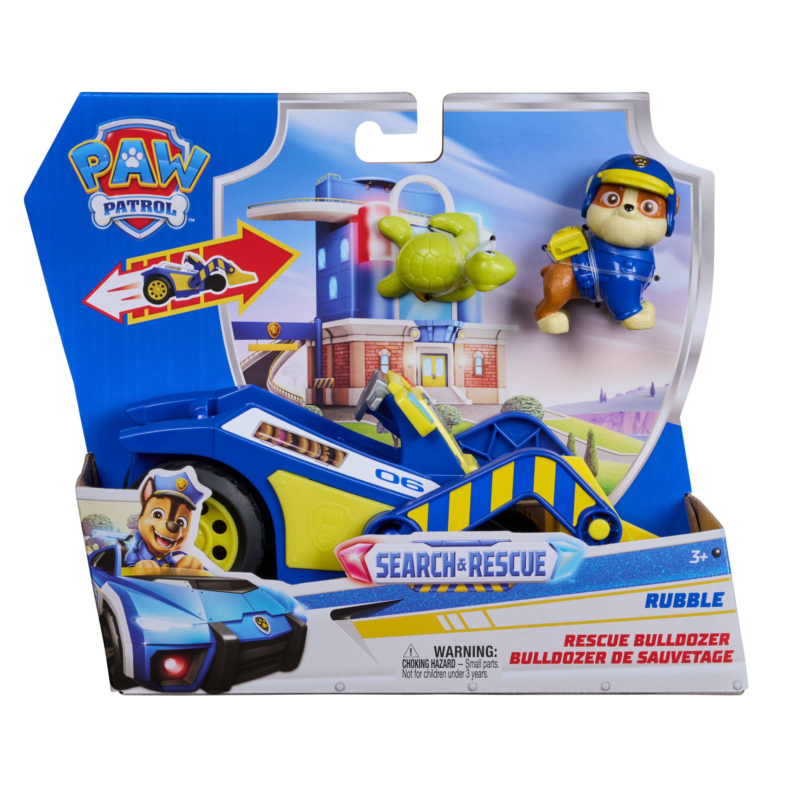 Spin Master PAW Patrol - Search & Rescue: Rubbles Rettungs-Bulldozer mit 2 Figuren, 3 Jahr(e), Mehrfarbig
