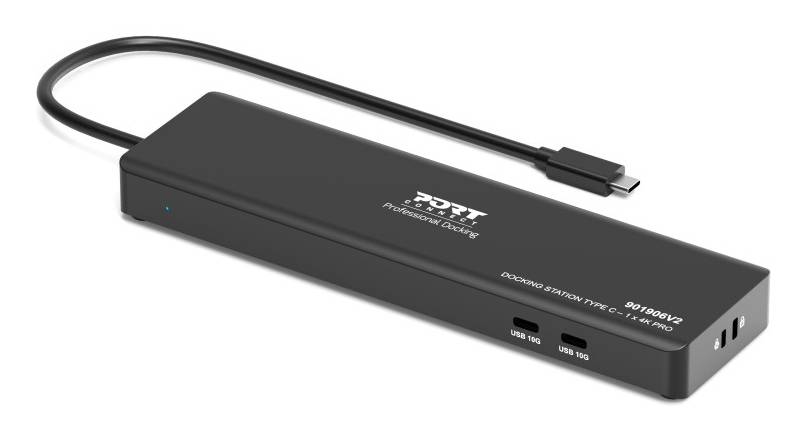 PORT Designs PORT Connect Mobile Dockingstation 1 X 4K USB-C 9 Geräte 100 W, USB Typ-C, DisplayPort,
