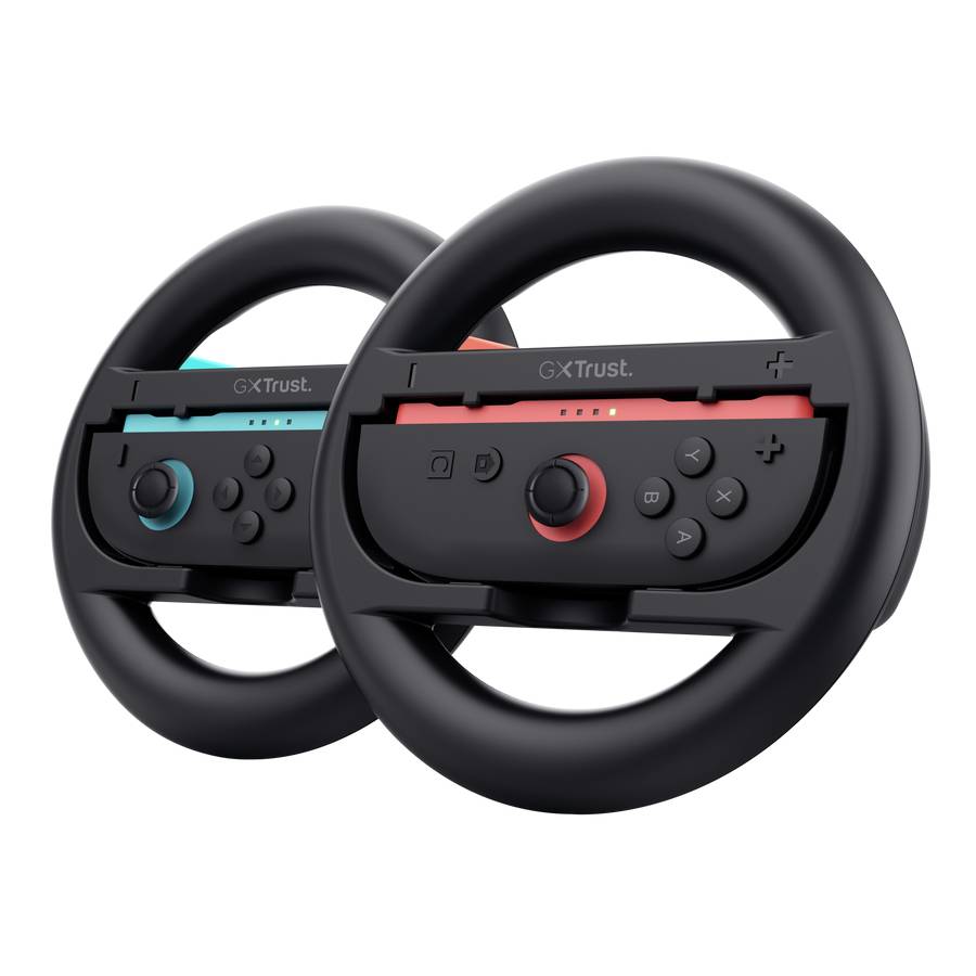 Trust GXT 1257, Nintendo Switch 2, Rennrad, Schwarz, 2 Stück(e), 145 mm, 145 mm
