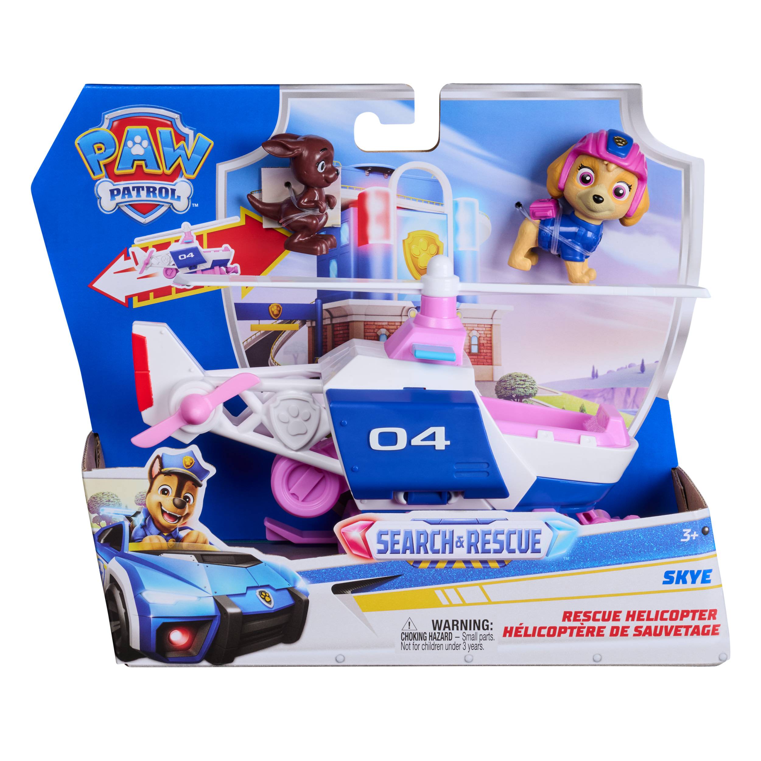 Spin Master PAW Patrol - Search & Rescue: Skyes Rettungs-Helikopter mit 2 Figuren, 3 Jahr(e), Mehrfarbig