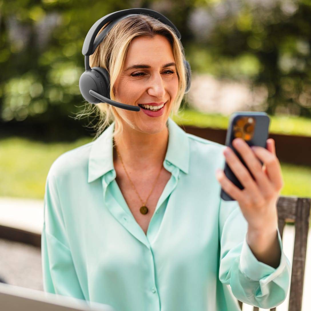 Logitech Zone Wireless 2 ES Headset On-Ear Bluetooth kabellos kabelgebunden aktive Rauschunterdrückung USB-C Graphite