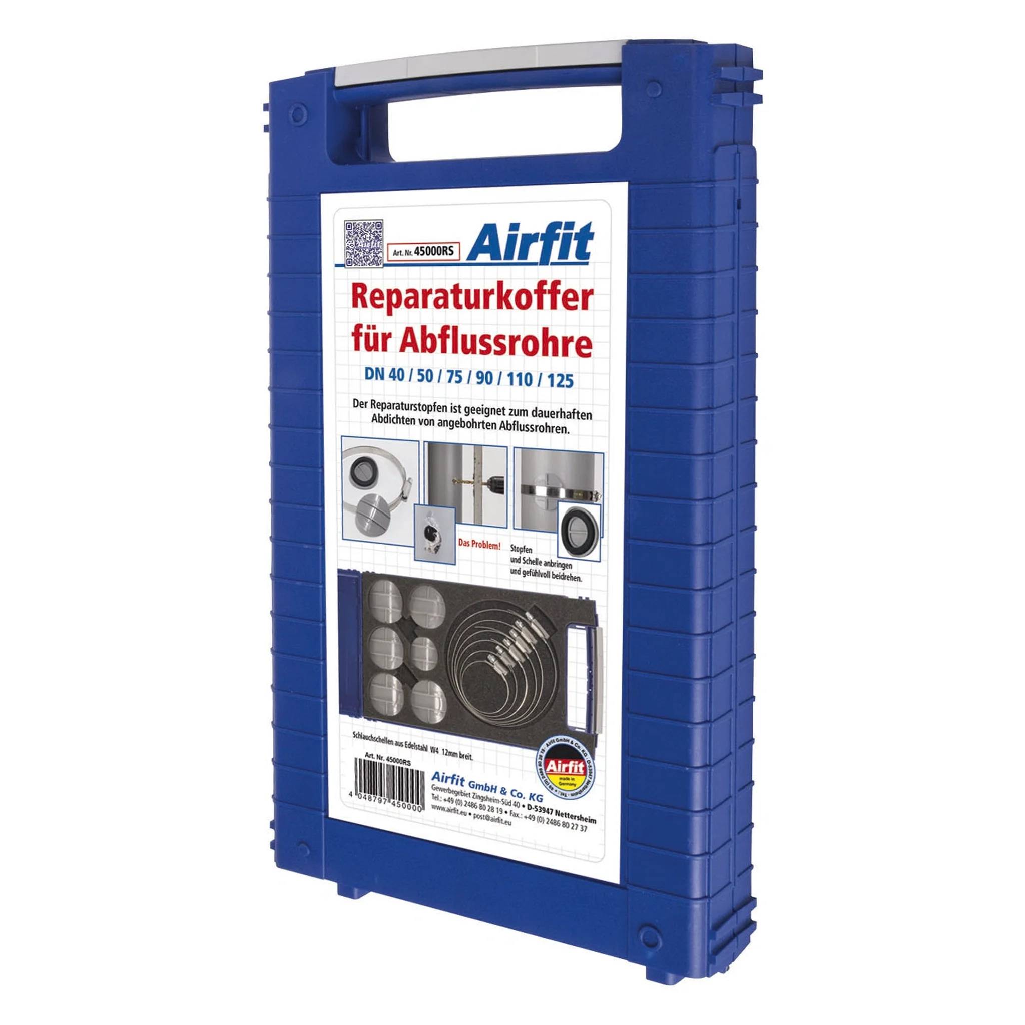 Airfit Reparaturkoffer DN 40/50/75/90/110/125, f Abwasserrohre