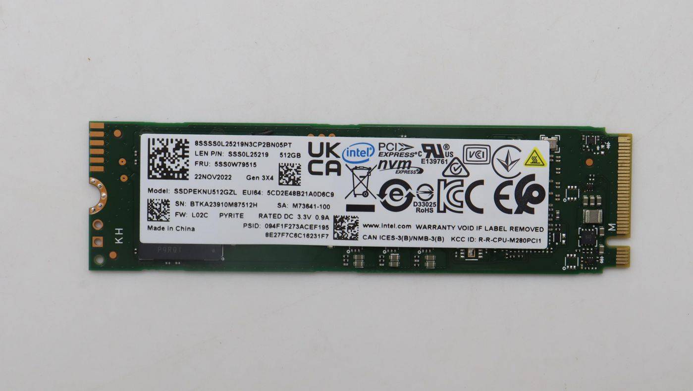 Lenovo M.2 PCIe 3.0 x4 internal SSD 512G,M.2,2280,PCIe3x4,INT,QLC