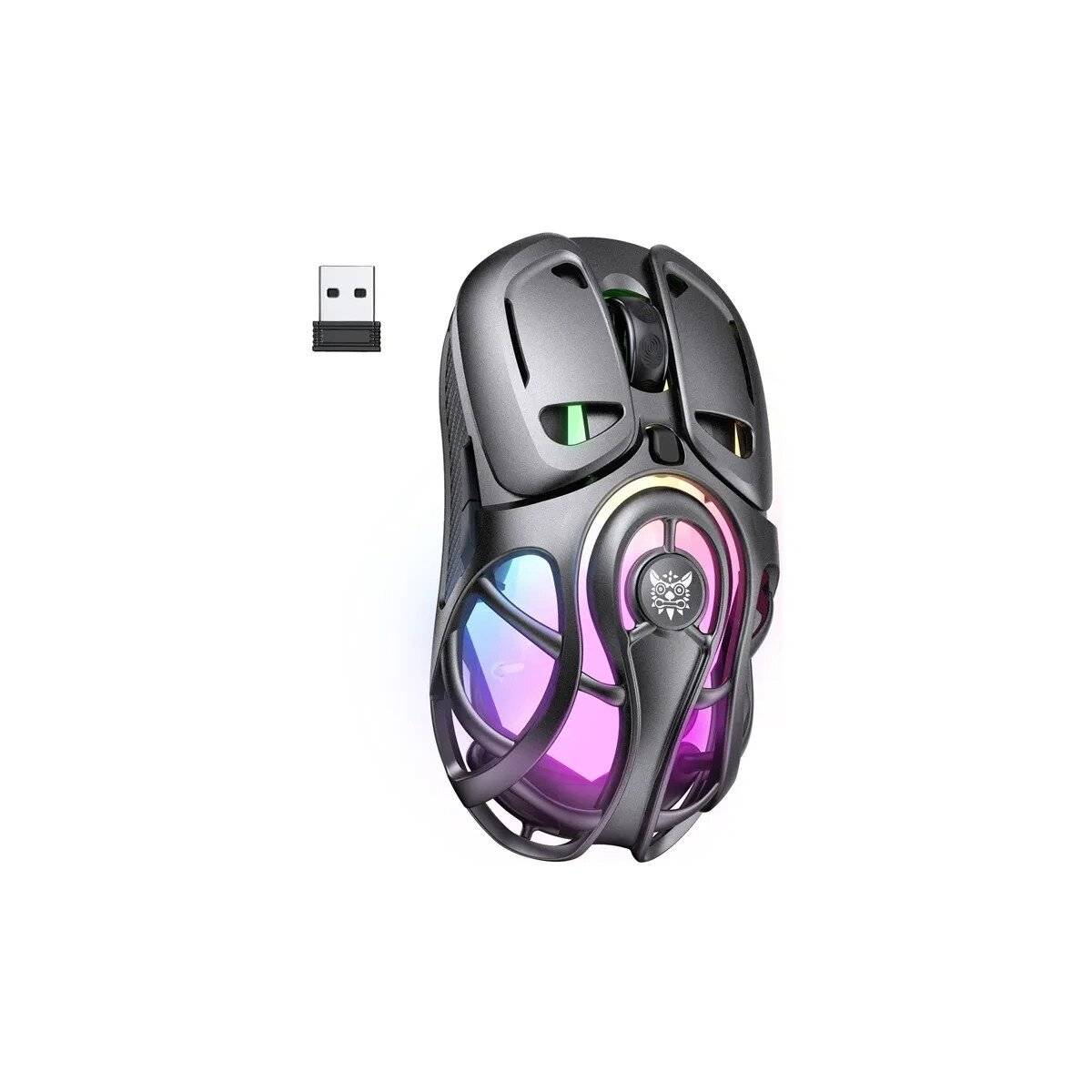 ONIKUMA DM02 Gaming Maus Grau RGB