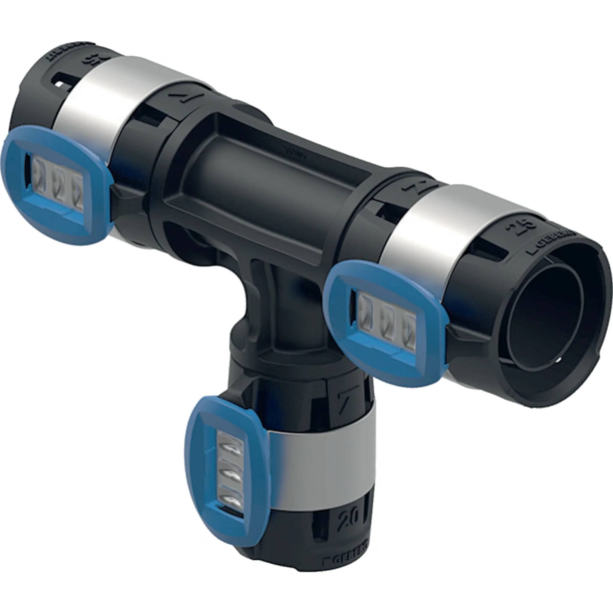 Geberit GE FlowFit, T-Stück, reduziert, PPSU, d25, 16, 20 mm, 1 Stk.