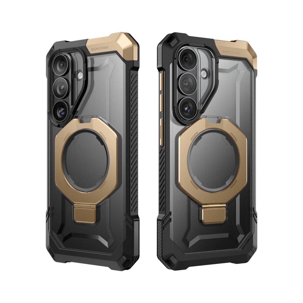 Supcase UB Grip Mag mit Magnetfunktion Hülle für Samsung Galaxy S26 - Schwarz und Braun Handyhülle