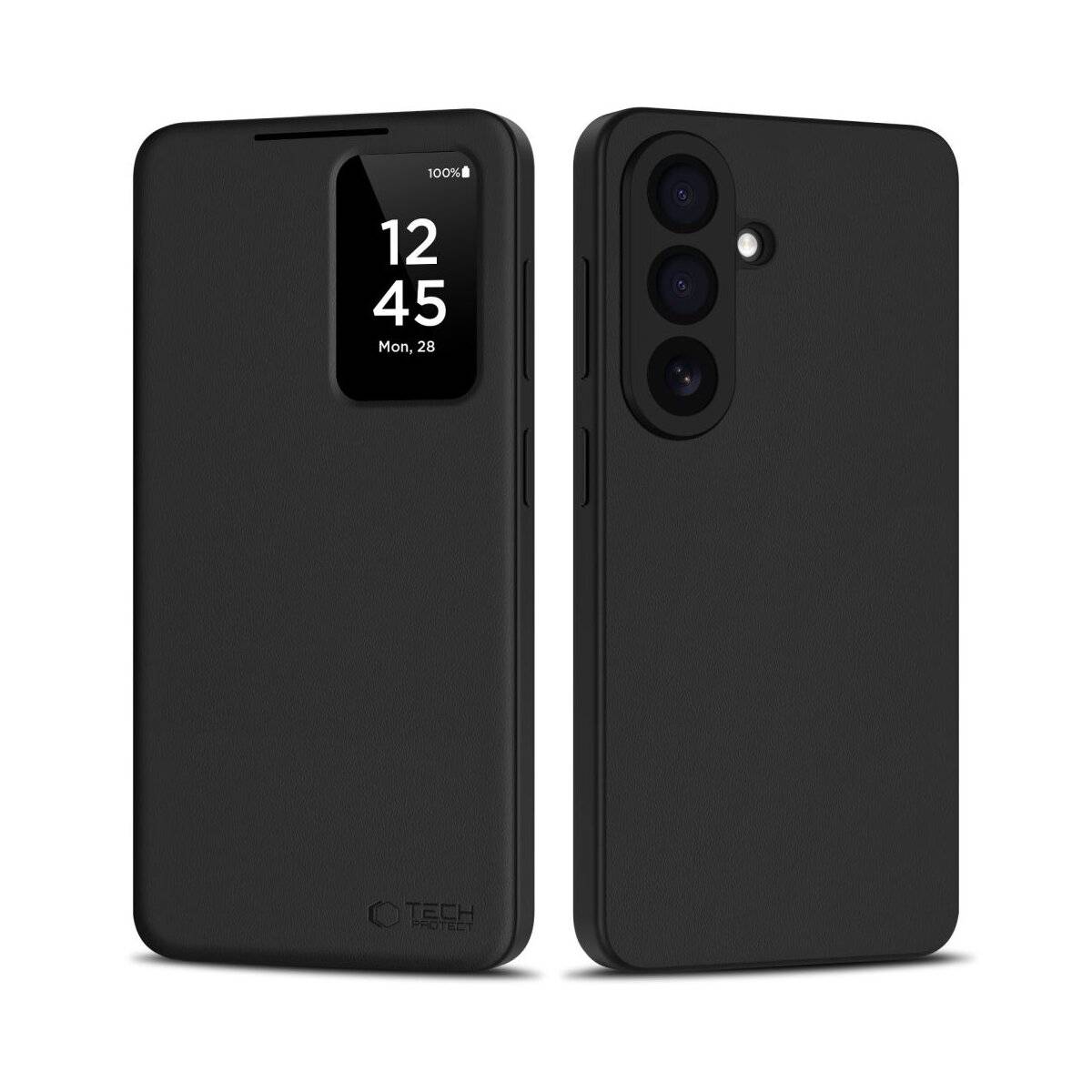 Tech-Protect Smart Wallet Case für Samsung Galaxy S26 - Schwarz Handyhülle