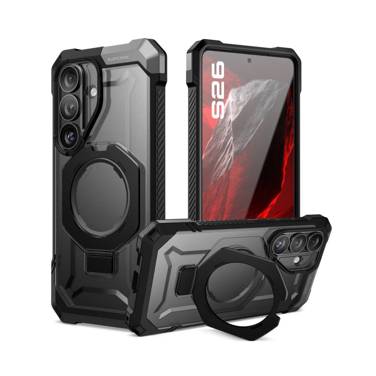 Supcase UB Grip Mag mit Magnetfunktion Hülle für Samsung Galaxy S26 - Schwarz Handyhülle