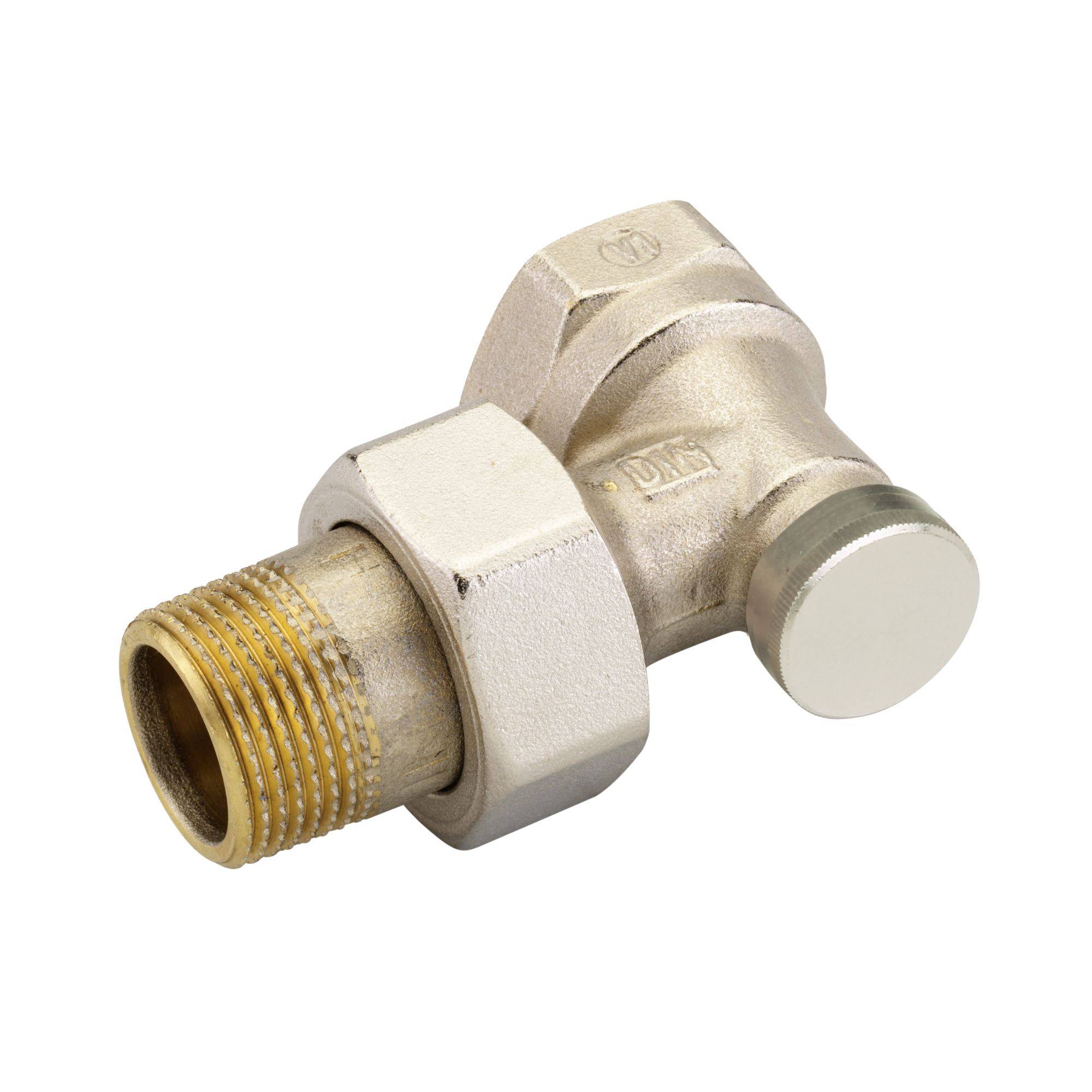Danfoss RLV-S 20 Rücklaufverschraubung R 3/4, Eck, absperrbar, 1 Stk.