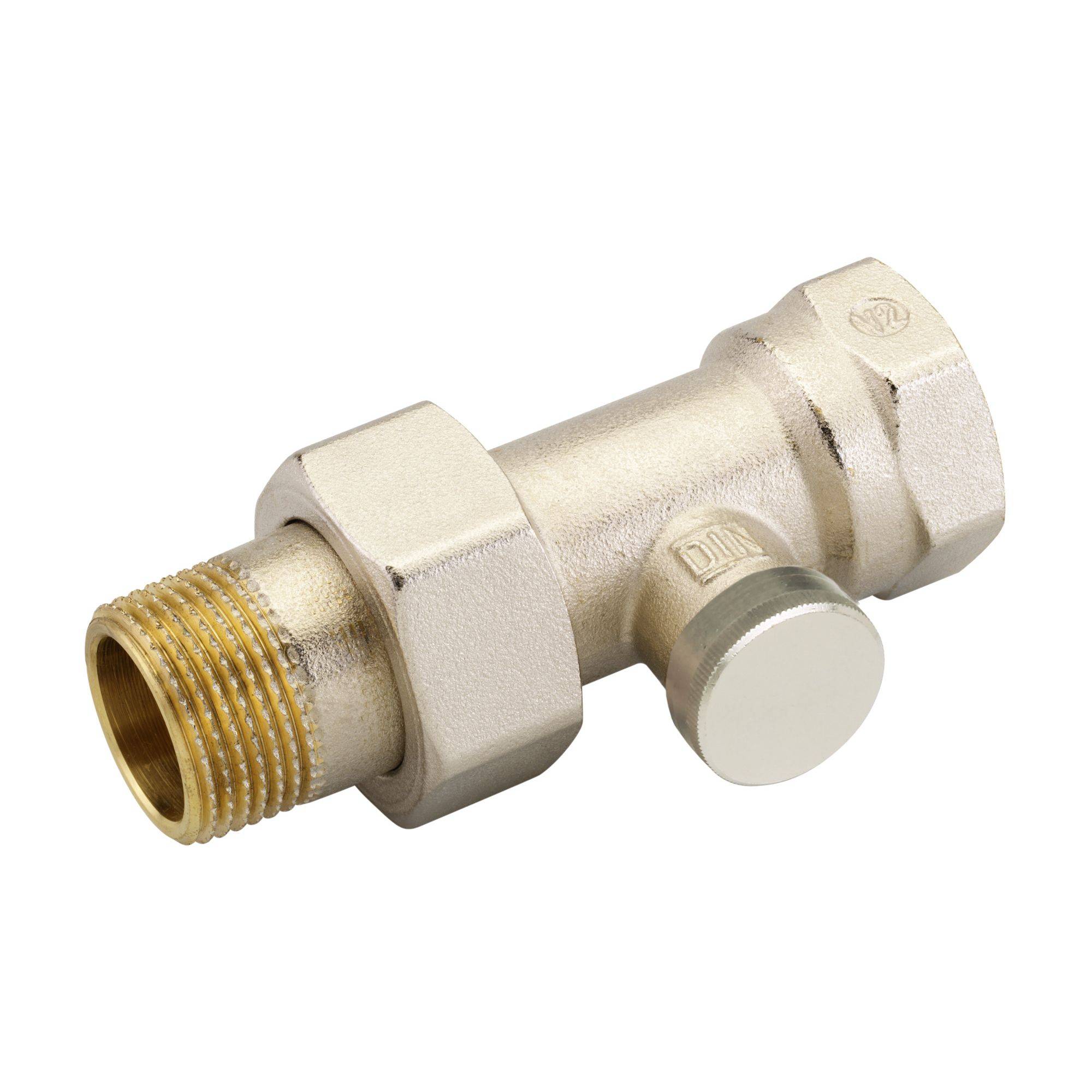 Danfoss RLV-S 20 Rücklaufverschraubung R 3/4, Durchgang, absperrbar, 1 Stk.