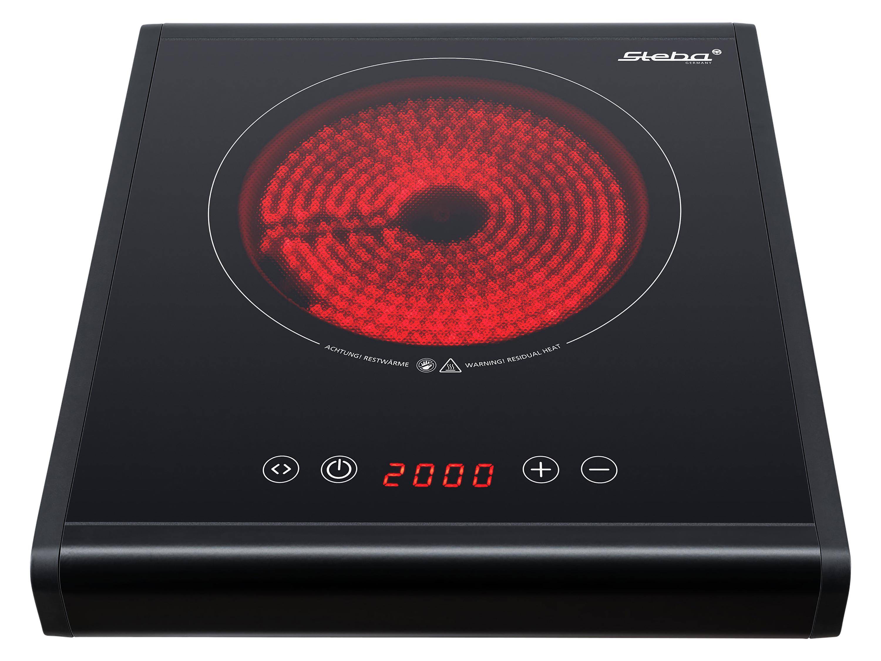 STEBA Glaskeramik-Kochfeld HK 25, Timer, Toch Control, 2000W