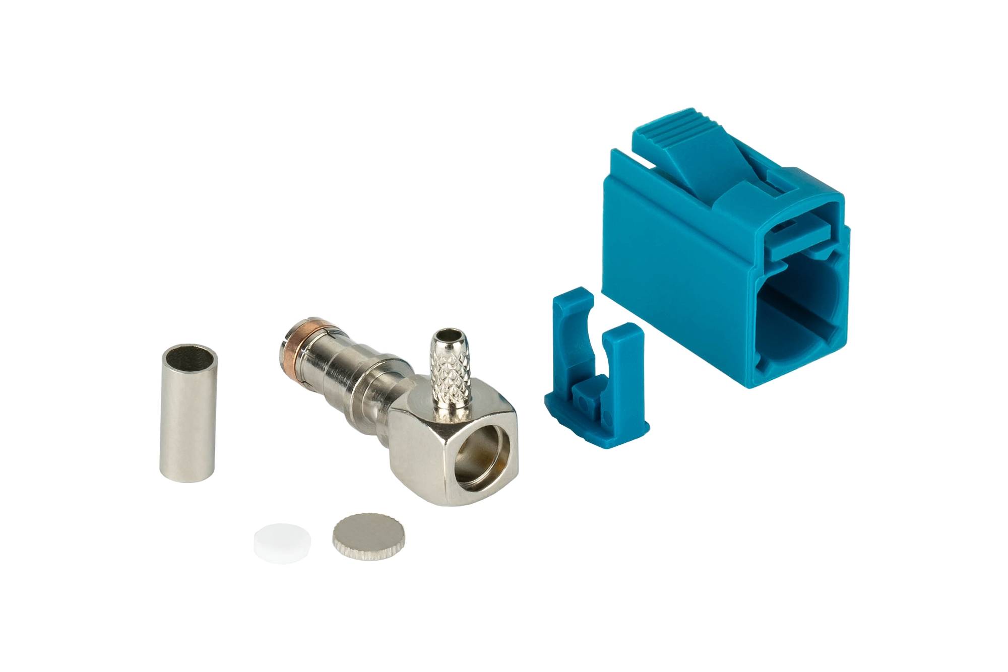 kabelmeister® HF FAKRA Z Buchse 90° zum Crimpen