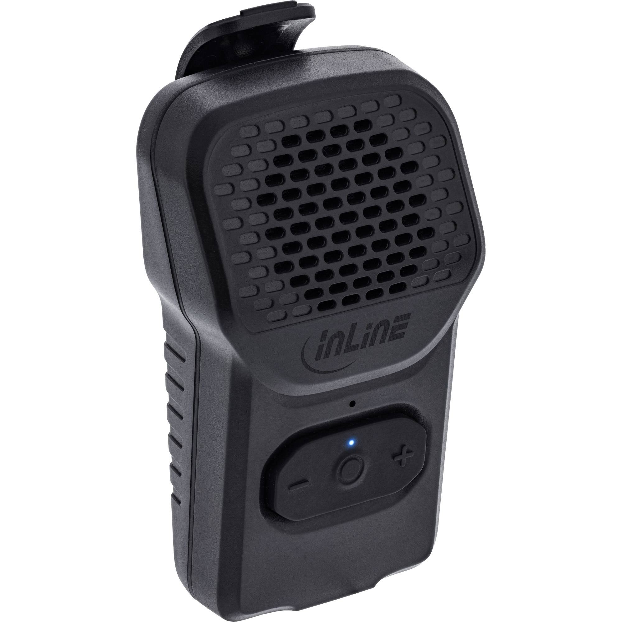 InLine® ClipTone, tragbarer Bluetooth Lautsprecher, Clip, Freisprecheinrichtung Eingabe / Ausgabe