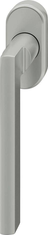 Fenstergriff ovale Ros. 7mm Stift. 10mm Nocken Stiftüberstand 24-38mm Edelstahl fein matt