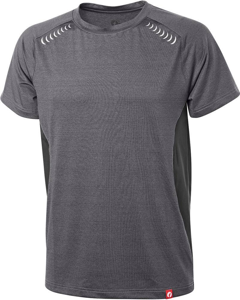 T-SHIRT QUICK DRY GRAU/SCHWARZ MELIERT GR.XS, FORTIS
