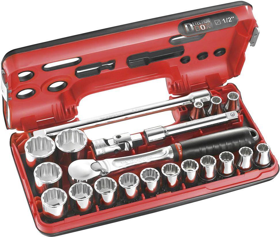 Steckschlüssel-Garnitur 1/2" DBOX OGV 21-teilig Facom