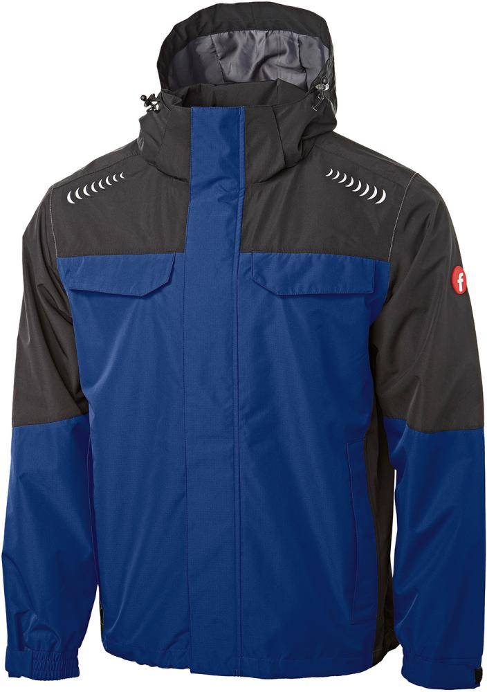 Regenjacke Plus kornblau/schwarz Gr. M Fortis Elements