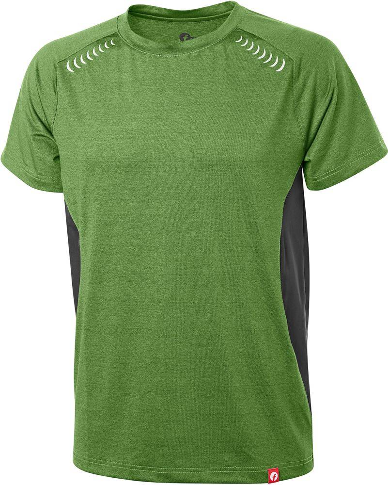 T-SHIRT QUICK DRY GRÜN/SCHWARZ MELIERT GR.L, FORTIS