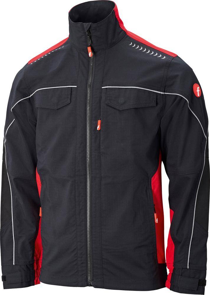 Jacke Performance schwarz/rot Gr. S FORTIS
