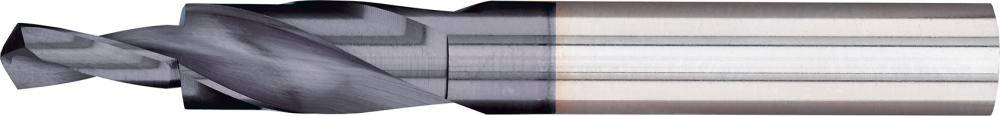 Fortis Kurzstufenbohrer HSS M3 Durchgangsloch 180 Grad TiAlN