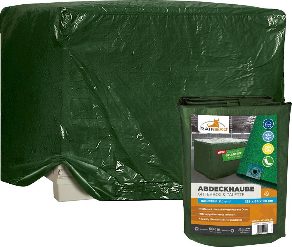 Abdeckhaube - Gitterbox, Silbergrau