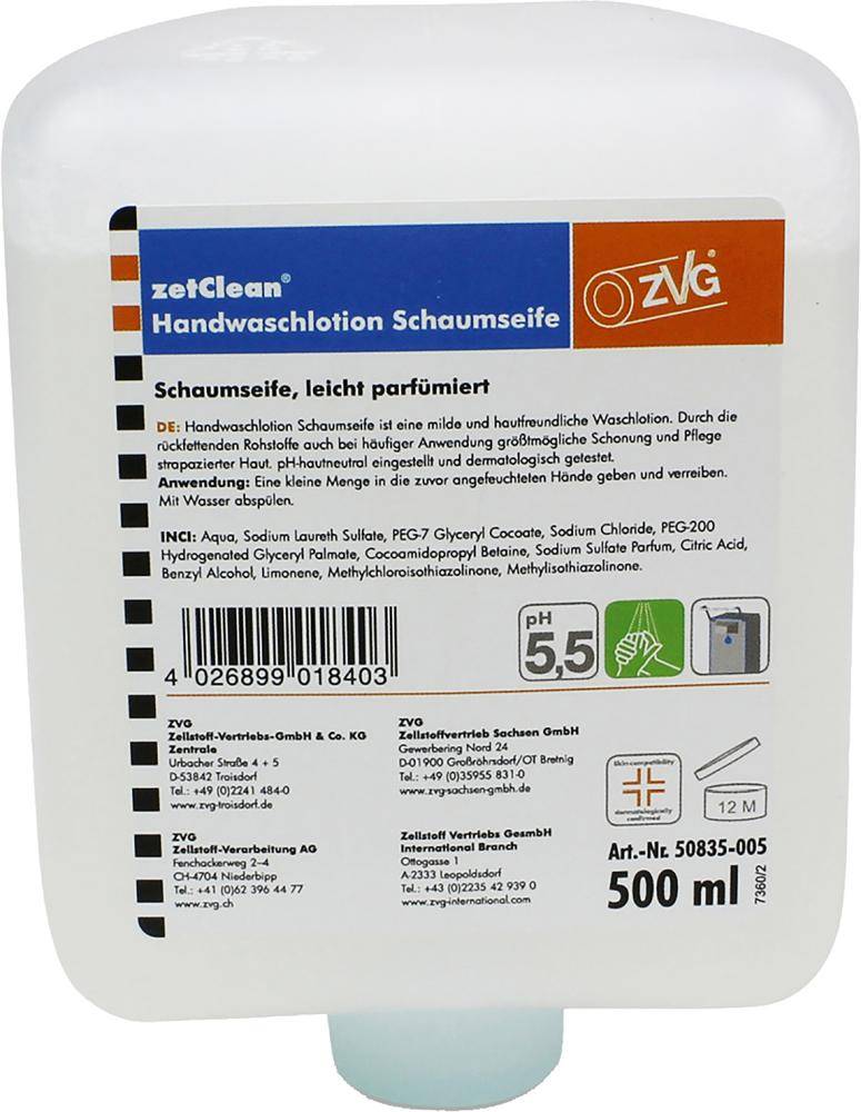 Handwaschlotion Schaumseife 500 ml, Systempatrone