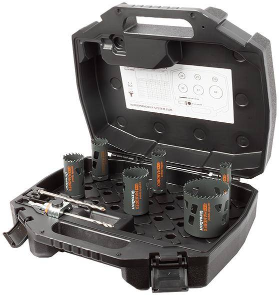 Lochsägen Set MXqs All Purpose Ultra Xcut Installateur D19,25,30, 35, 41,68mm Mandrex
