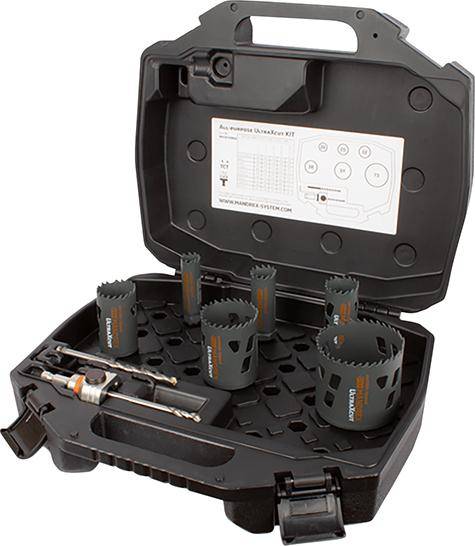 Lochsägen Set MXqs All Purpose Ultra Xcut Elektriker D57,64,68, 79,83mm Mandrex