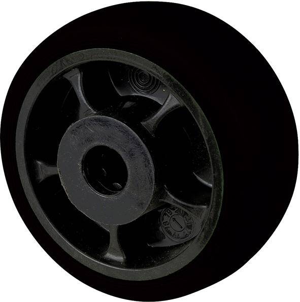 thermopl. Gummirad 80mm schwarz, Kunstst., RL