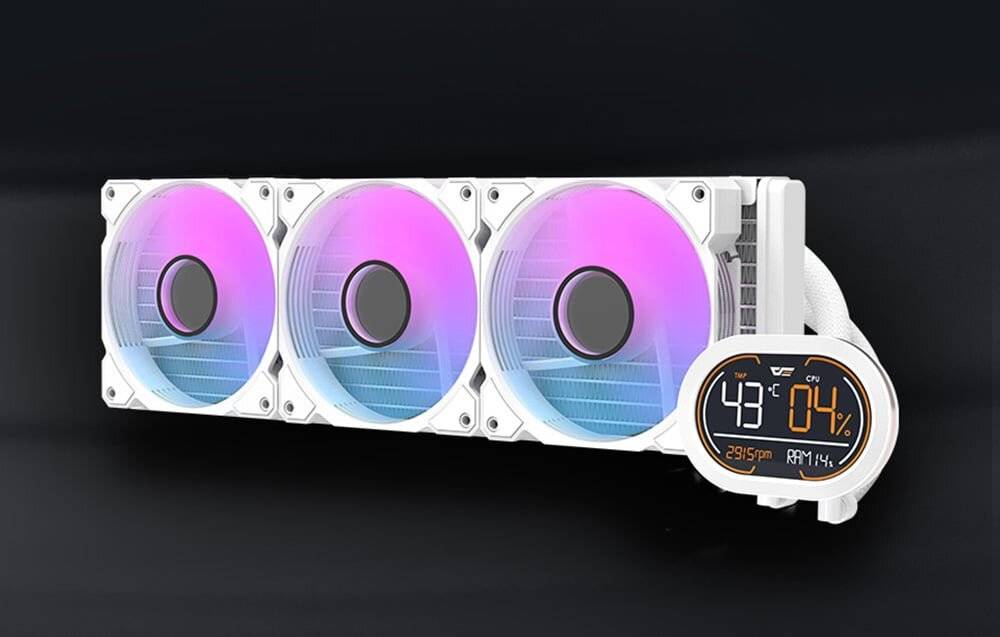 DARKFLASH - DH360D White v2 - Wasserkühlung für den Darkflash DH360D-Prozessor (weiß)