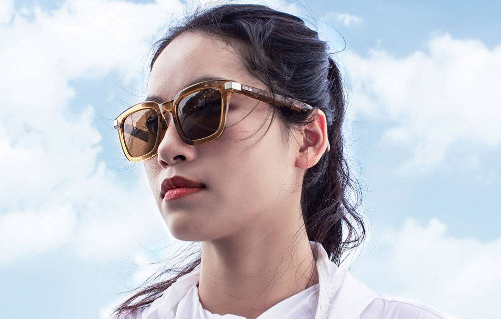 COLMI G06 intelligente Brille (braun)