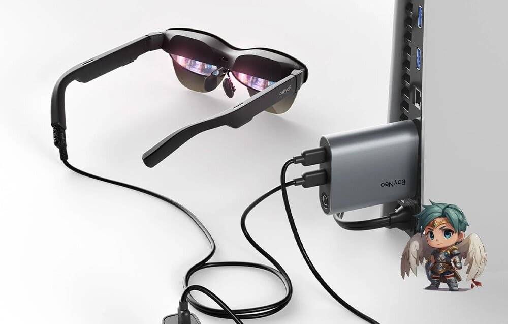 HDMI-auf-USB-C-Adapter zum Aufladen der AR RayNeo-Brille