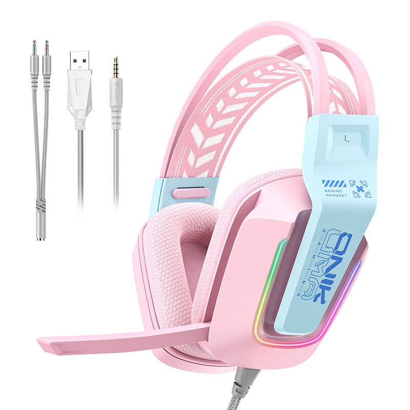 ONIKUMA X13 Gaming-Kopfhörer (rosa)