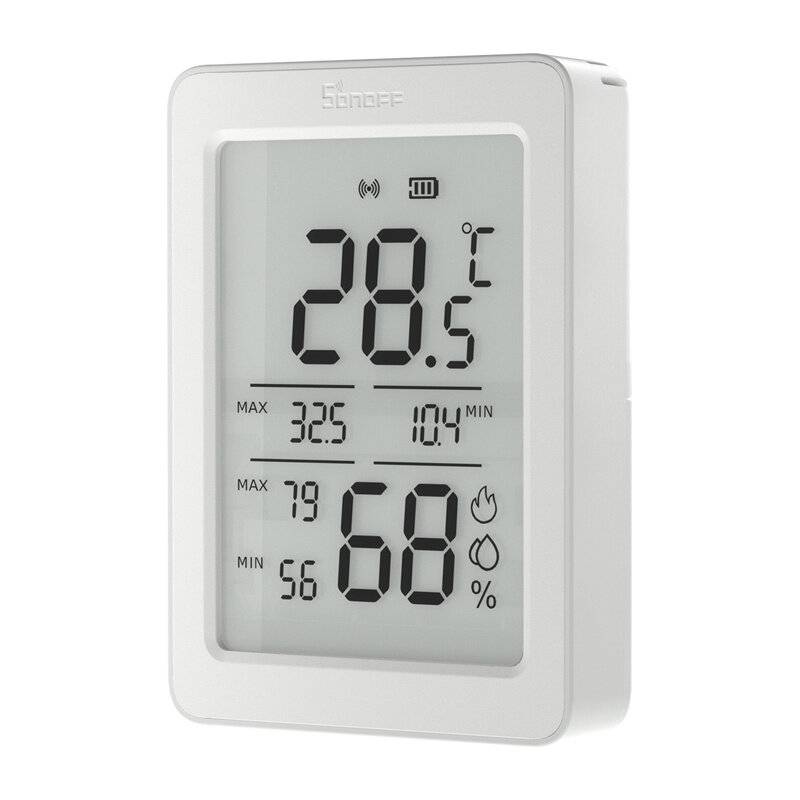 Sonoff - SNZB-02DR2 - Sonoff AirGuard TH SNZB-02DR2 ZigBee LCD-Temperatur- und Feuchtigkeitssensor