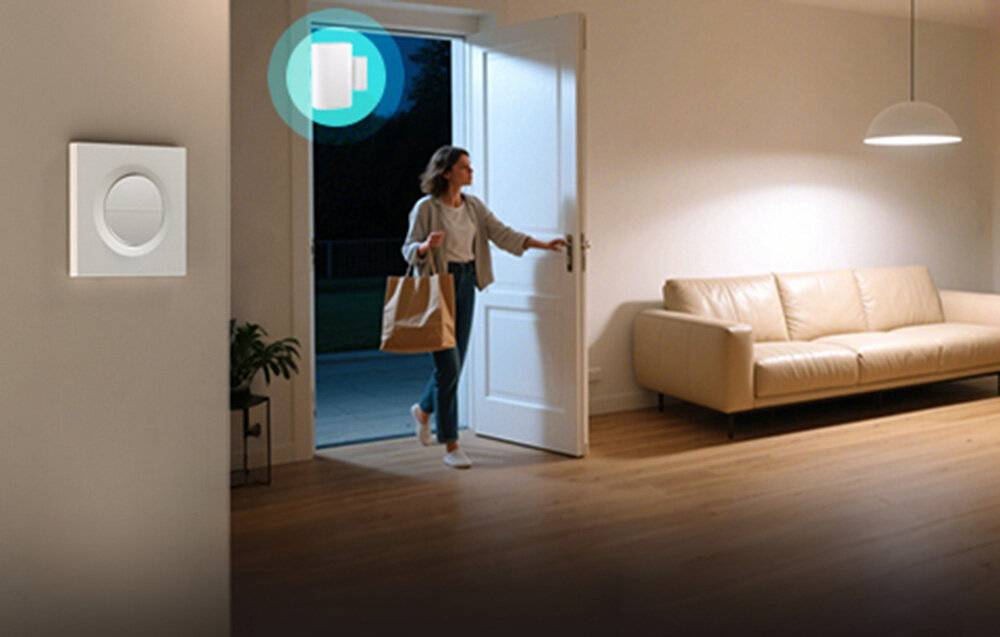 Sonoff - MINI-ZB2GSL-E - SONOFF MINI-ZB2GS-E ZigBee Zweikanal-Wandschalter ohne Neutralleiter.