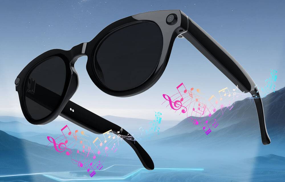 COLMI V03 smarte Sonnenbrille mit rundem Rahmen