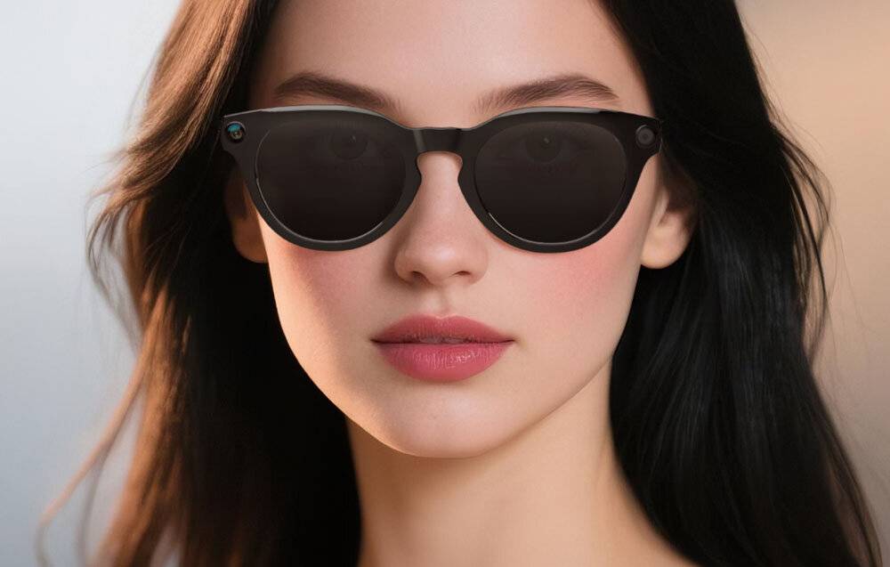 COLMI V03 smarte Sonnenbrille mit rundem Rahmen