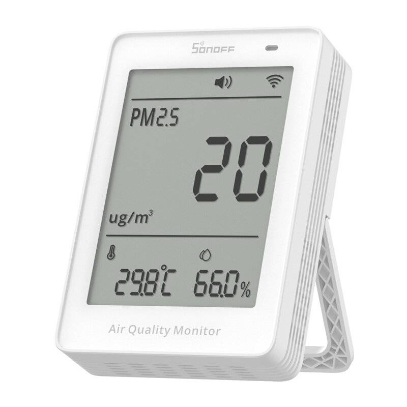 Sonoff AirGuard SAWF-07P Luftqualitätsmonitor, Staub-Messung, Display, WLAN