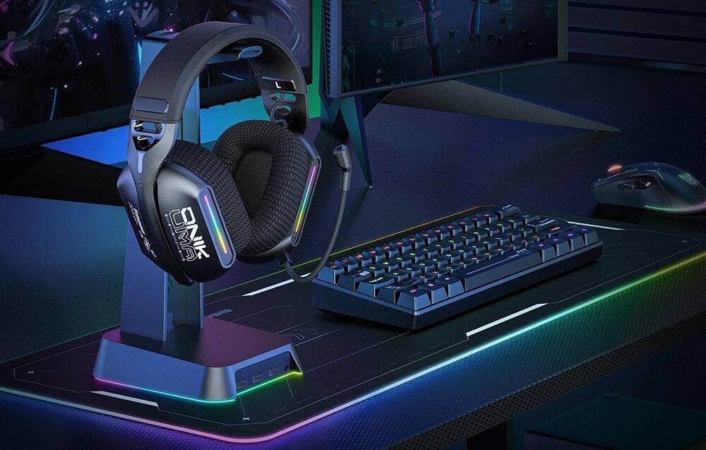 ONIKUMA GT808 Gaming-Kopfhörer (schwarz)