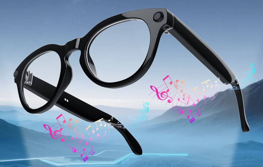 COLMI V03 smarte Brille Runder Rahmen, Blaulichtblocker