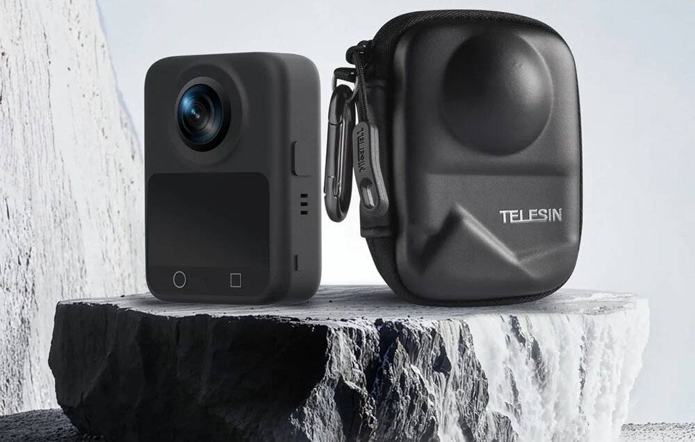 Telesin - S6-PRC-21-TDJ - Telesin DJI Osmo 360 Schutztasche, vollständig geschlossen