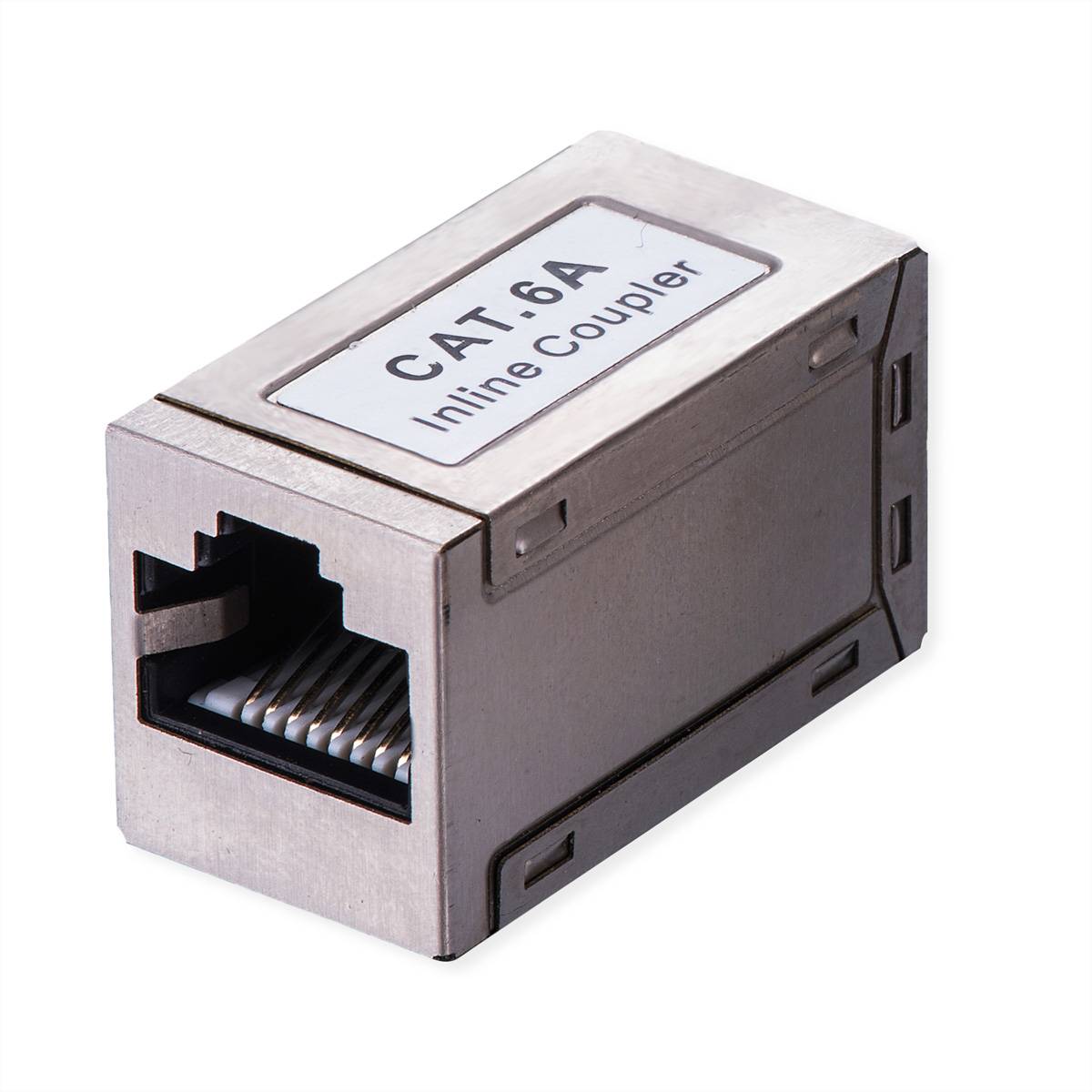 Value RJ-45 Kupplung geschirmt, Cat.6A (Class EA), silberfarben