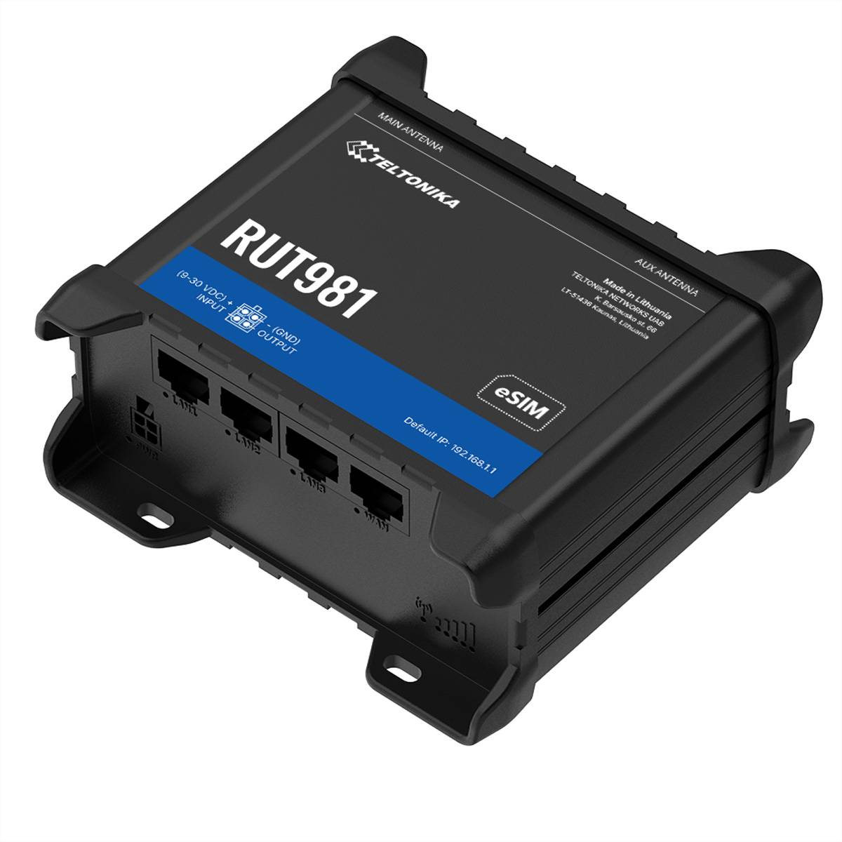 TELTONIKA NETWORKS RUT981 eSIM 4G Router Internet of Things (IoT) IoT Networking Routers