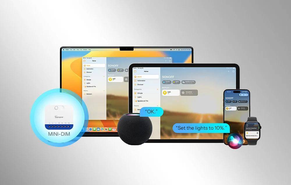 Sonoff MINI-DIM Matter intelligenter Mini-WiFi-Controller/Dimmer