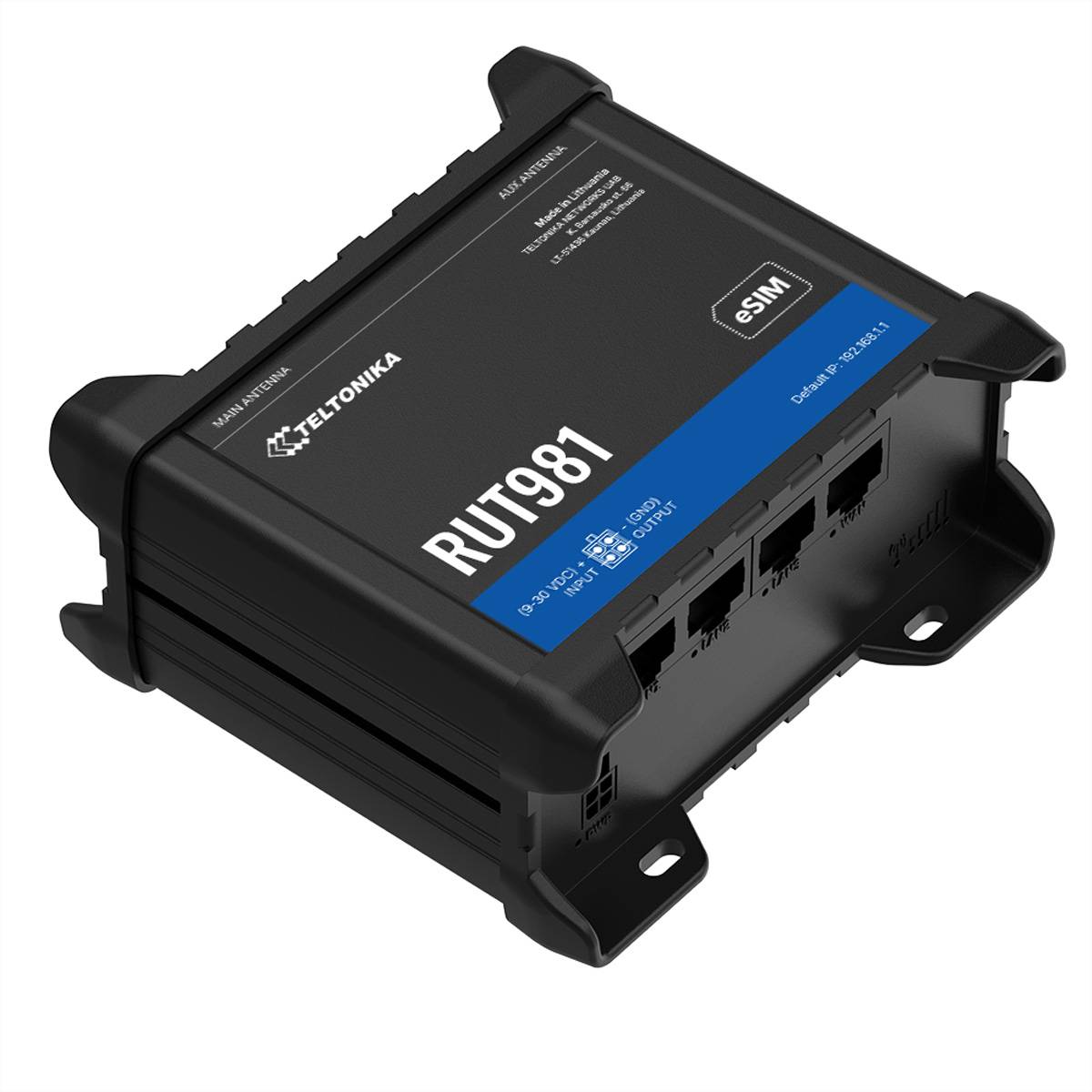 TELTONIKA NETWORKS RUT981 eSIM 4G Router Internet of Things (IoT) IoT Networking Routers