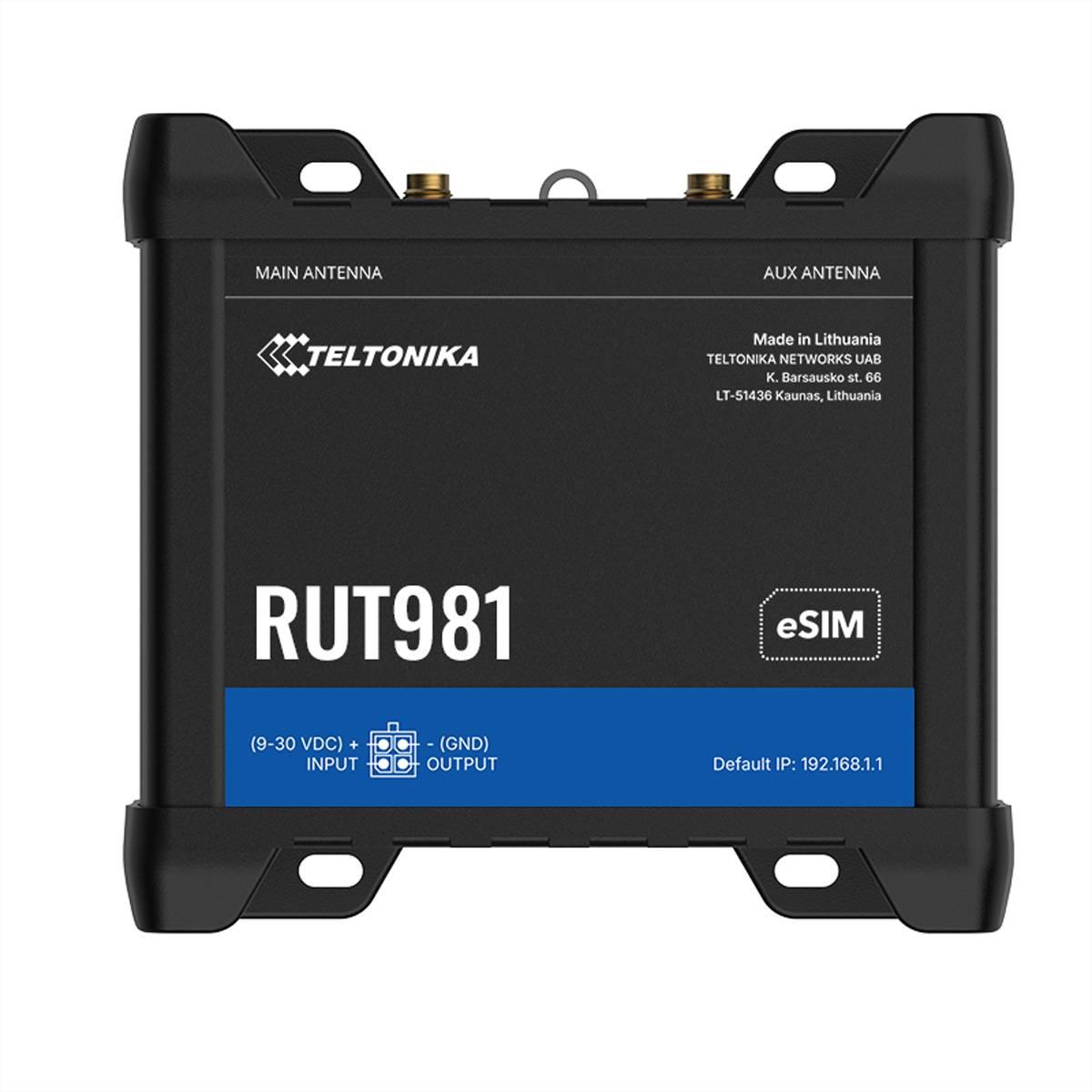TELTONIKA NETWORKS RUT981 eSIM 4G Router Internet of Things (IoT) IoT Networking Routers