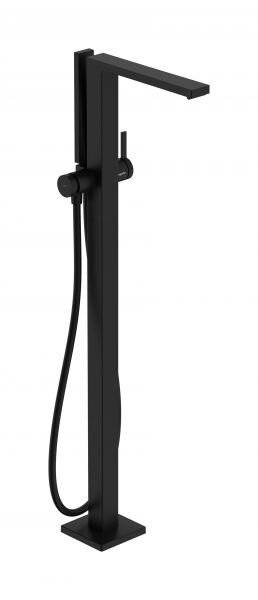 Hansgrohe Tecturis E Einhebel-Wannenmischer bodenstehend, 23,5l/min, Mattschwarz