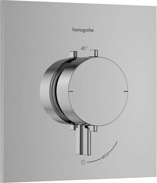hansgrohe Ecostat Comfort E Thermostat Unterputz für 1 Verbraucher, Chrom