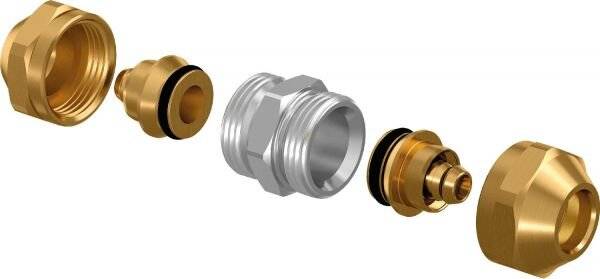 Uponor Fit Schraubkupplung für PEX, 17x2,0mm, 1065299