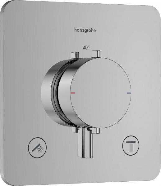 hansgrohe Ecostat Comfort Q Thermostat Unterputz für 2 Verbraucher, Chrom